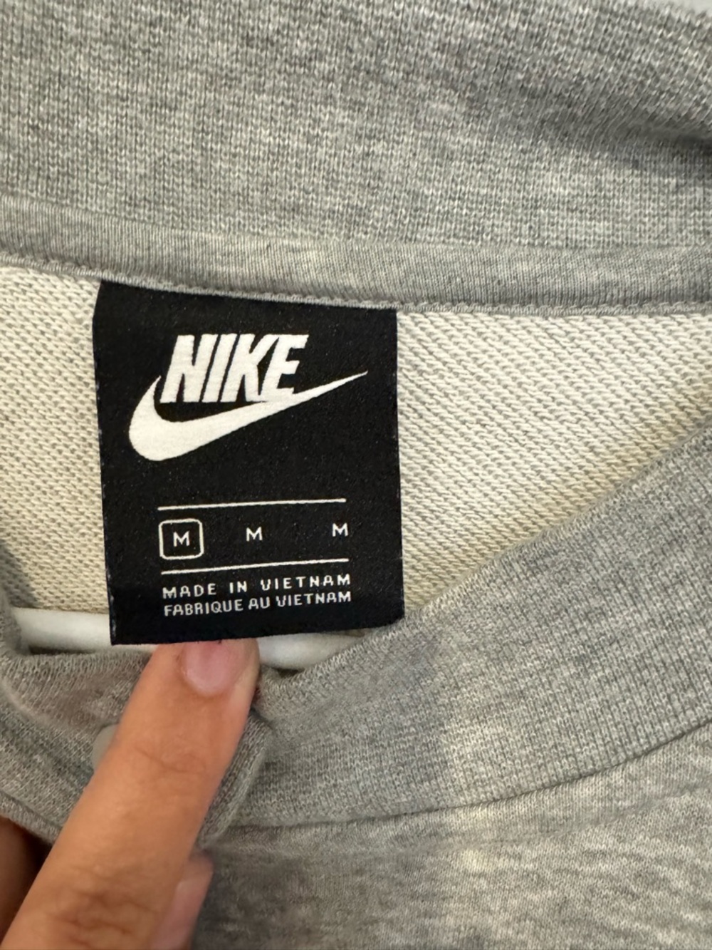 Nike Women's Gray Heather Femme French Terry Cardigan - Picture 5 of 7